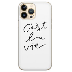 Leuke Telefoonhoesjes iPhone 13 Pro Max siliconen hoesje - C'est la vie