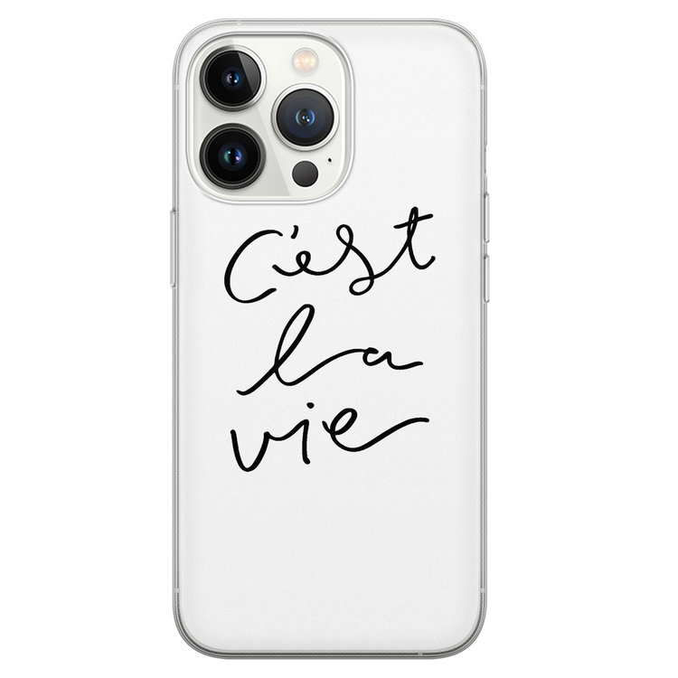 Leuke Telefoonhoesjes iPhone 13 Pro siliconen hoesje - C'est la vie