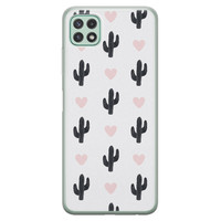Leuke Telefoonhoesjes Samsung Galaxy A22 5G siliconen hoesje - Cactus love