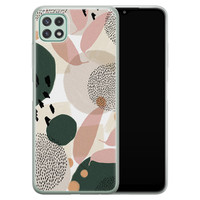 Leuke Telefoonhoesjes Samsung Galaxy A22 5G siliconen hoesje - Abstract print