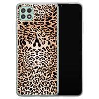 Leuke Telefoonhoesjes Samsung Galaxy A22 5G siliconen hoesje - Wild animal