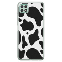 Leuke Telefoonhoesjes Samsung Galaxy A22 5G siliconen hoesje - Koeienprint