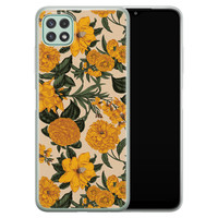 Leuke Telefoonhoesjes Samsung Galaxy A22 5G siliconen hoesje - Retro flowers