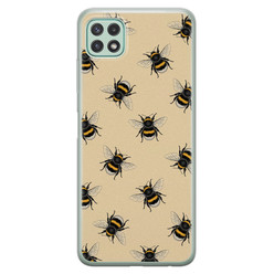 Leuke Telefoonhoesjes Samsung Galaxy A22 5G siliconen hoesje - Bee happy