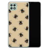 Leuke Telefoonhoesjes Samsung Galaxy A22 5G siliconen hoesje - Bee happy