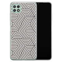 Leuke Telefoonhoesjes Samsung Galaxy A22 5G siliconen hoesje - Geometrisch