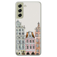 Leuke Telefoonhoesjes Samsung Galaxy S21 FE siliconen hoesje - Grachtenpandjes