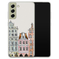 Leuke Telefoonhoesjes Samsung Galaxy S21 FE siliconen hoesje - Grachtenpandjes