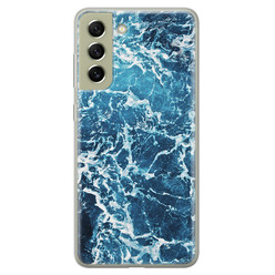 Leuke Telefoonhoesjes Samsung Galaxy S21 FE siliconen hoesje - Ocean blue