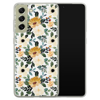 Leuke Telefoonhoesjes Samsung Galaxy S21 FE siliconen hoesje - Lovely flower