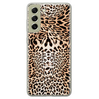 Leuke Telefoonhoesjes Samsung Galaxy S21 FE siliconen hoesje - Wild animal