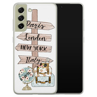 Leuke Telefoonhoesjes Samsung Galaxy S21 FE siliconen hoesje - Where to go next