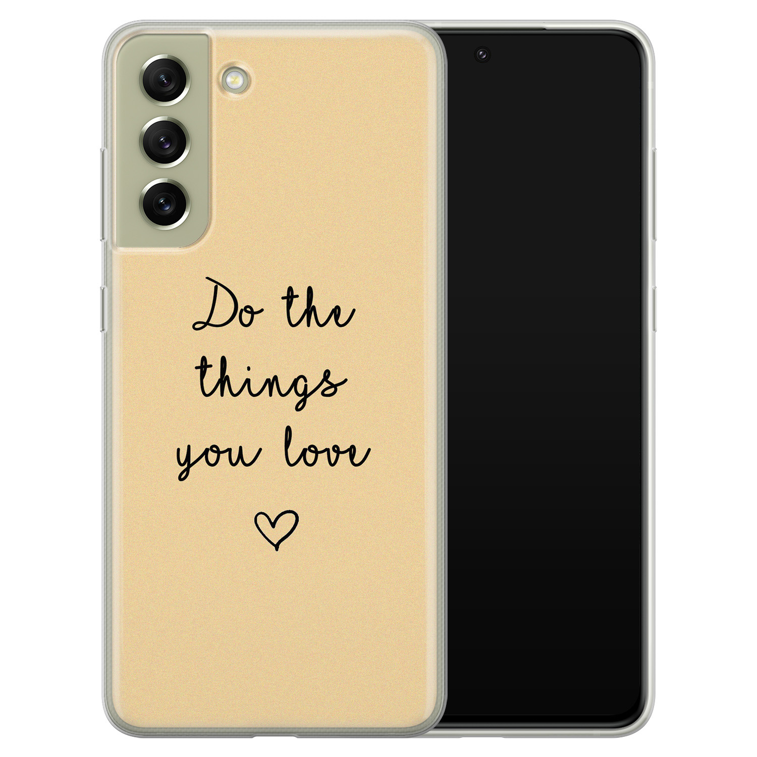 Leuke Telefoonhoesjes Samsung Galaxy S21 FE siliconen hoesje - Do the things you love