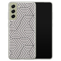 Leuke Telefoonhoesjes Samsung Galaxy S21 FE siliconen hoesje - Geometrisch