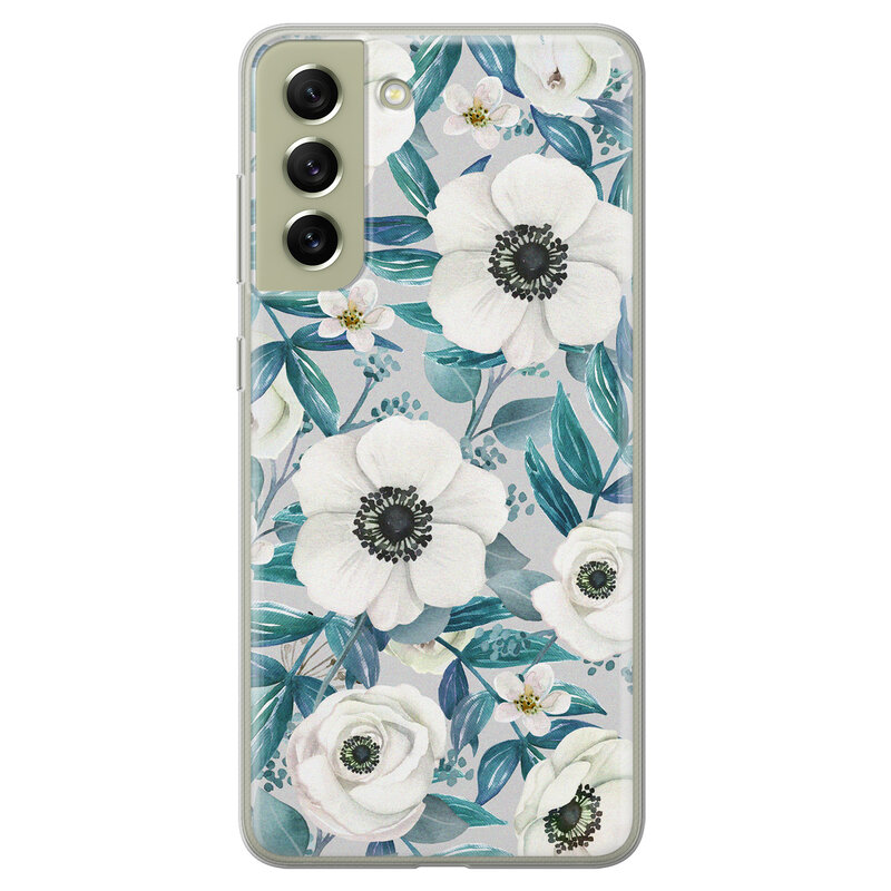 Leuke Telefoonhoesjes Samsung Galaxy S21 FE siliconen hoesje - Vlinders