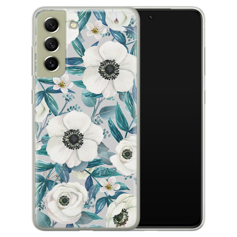 Leuke Telefoonhoesjes Samsung Galaxy S21 FE siliconen hoesje - Vlinders