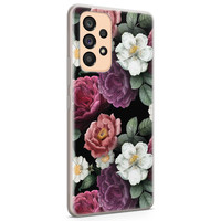 Leuke Telefoonhoesjes Samsung Galaxy A53 siliconen hoesje - Bloemenliefde