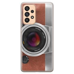 Samsung Galaxy A53 siliconen hoesje - Vintage camera