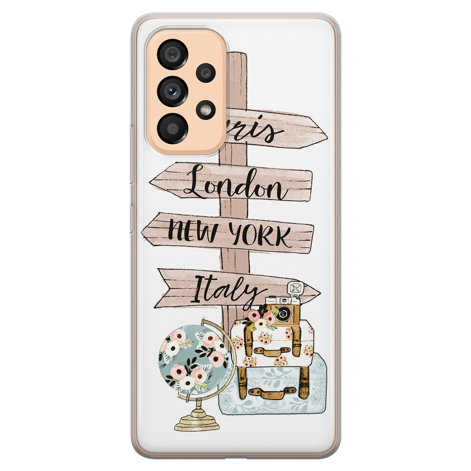 Leuke Telefoonhoesjes Samsung Galaxy A53 siliconen hoesje - Where to go next