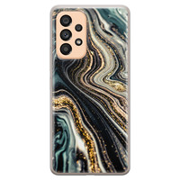 Leuke Telefoonhoesjes Samsung Galaxy A53 siliconen hoesje - Marmer swirl