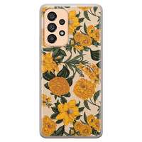 Leuke Telefoonhoesjes Samsung Galaxy A53 siliconen hoesje - Retro flowers