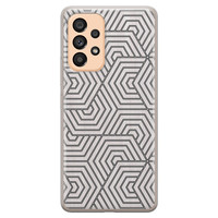 Leuke Telefoonhoesjes Samsung Galaxy A53 siliconen hoesje - Geometrisch