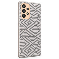 Leuke Telefoonhoesjes Samsung Galaxy A53 siliconen hoesje - Geometrisch