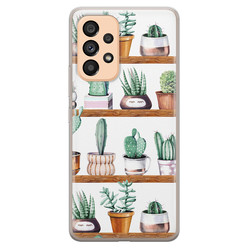 Leuke Telefoonhoesjes Samsung Galaxy A53 siliconen hoesje - Cactus