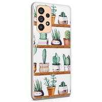 Leuke Telefoonhoesjes Samsung Galaxy A53 siliconen hoesje - Cactus