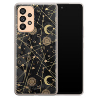 Leuke Telefoonhoesjes Samsung Galaxy A53 siliconen hoesje - Sun, moon, stars