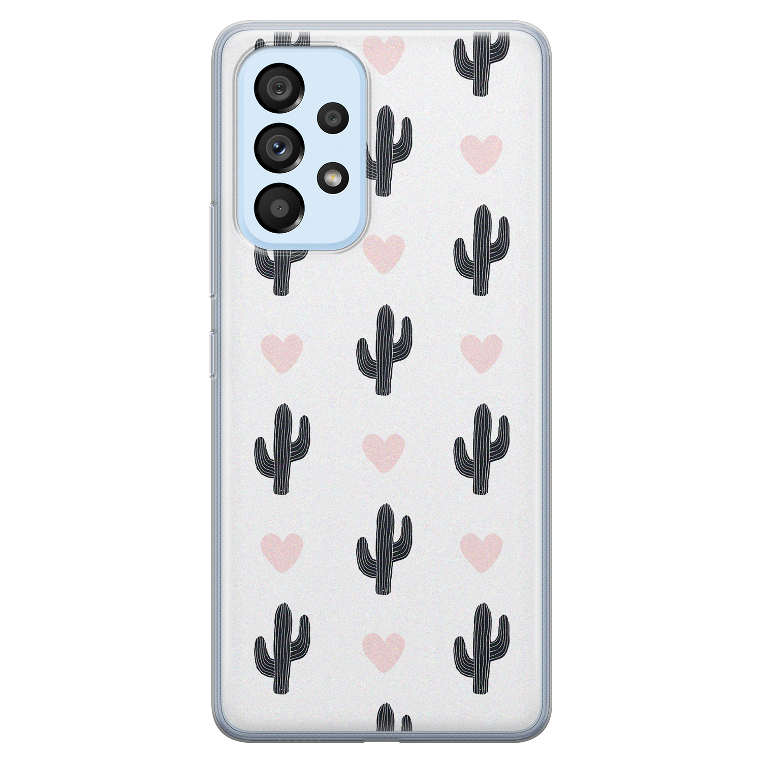 Leuke Telefoonhoesjes Samsung Galaxy A33 siliconen hoesje - Cactus love