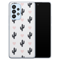 Leuke Telefoonhoesjes Samsung Galaxy A33 siliconen hoesje - Cactus love