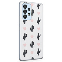 Leuke Telefoonhoesjes Samsung Galaxy A33 siliconen hoesje - Cactus love