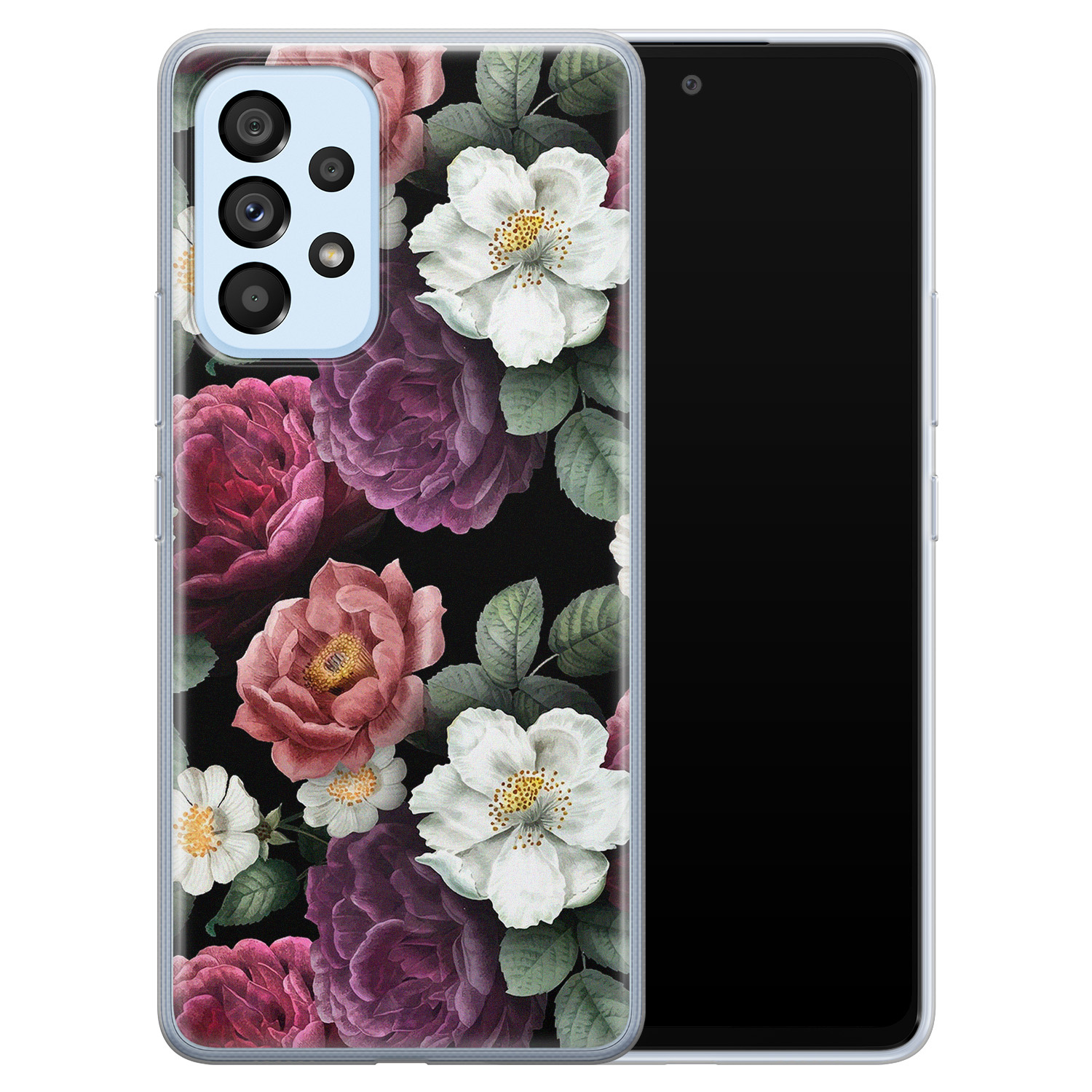 Leuke Telefoonhoesjes Samsung Galaxy A33 siliconen hoesje - Bloemenliefde