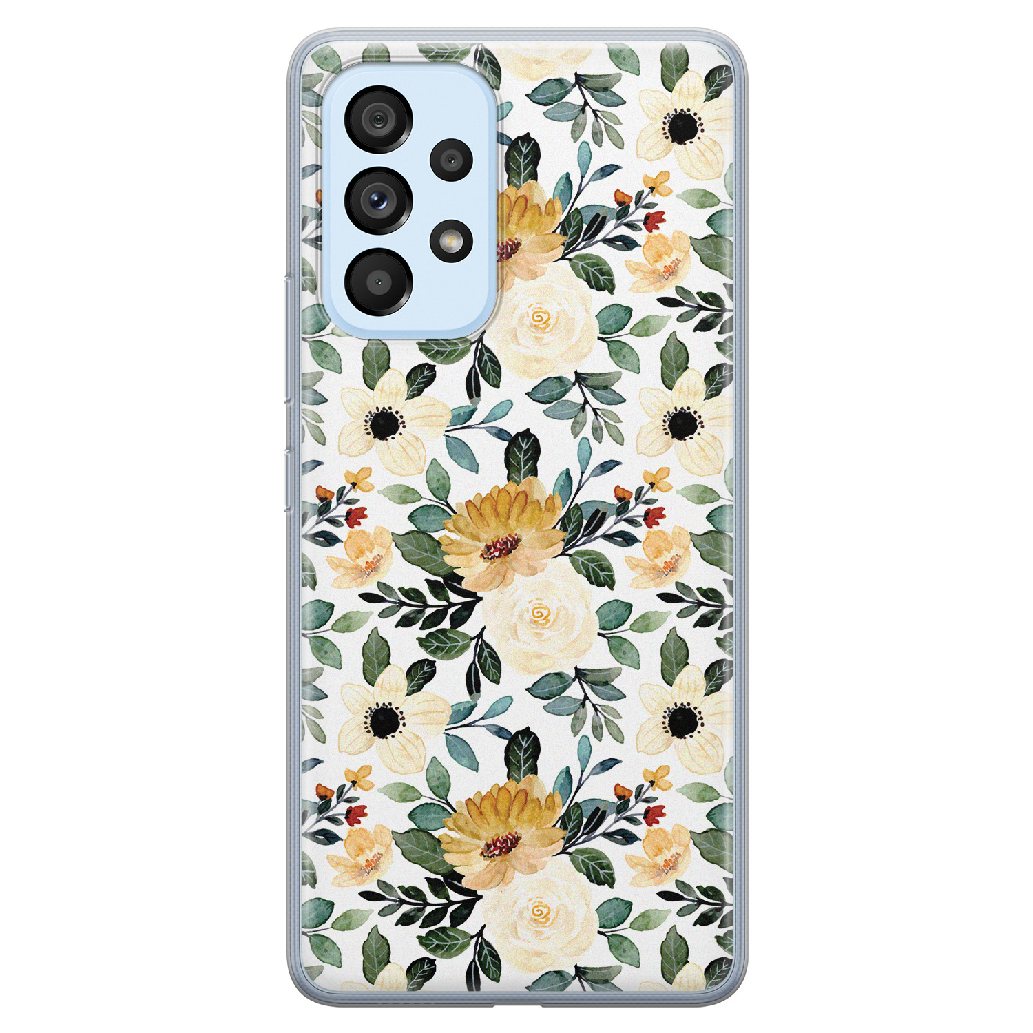 Leuke Telefoonhoesjes Samsung Galaxy A33 siliconen hoesje - Lovely flower