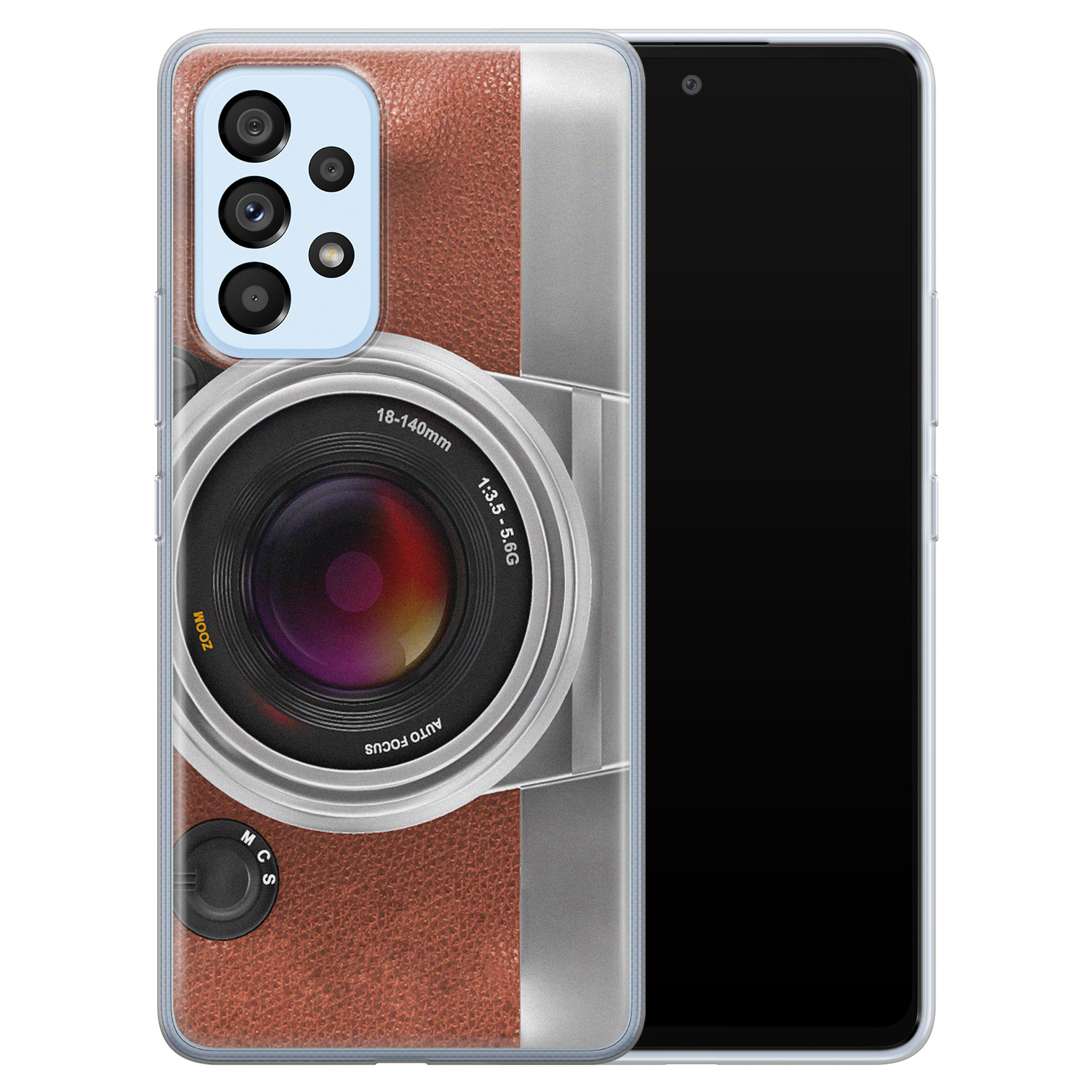 Leuke Telefoonhoesjes Samsung Galaxy A33 siliconen hoesje - Vintage camera