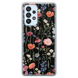 Leuke Telefoonhoesjes Samsung Galaxy A33 siliconen hoesje - Dark flowers