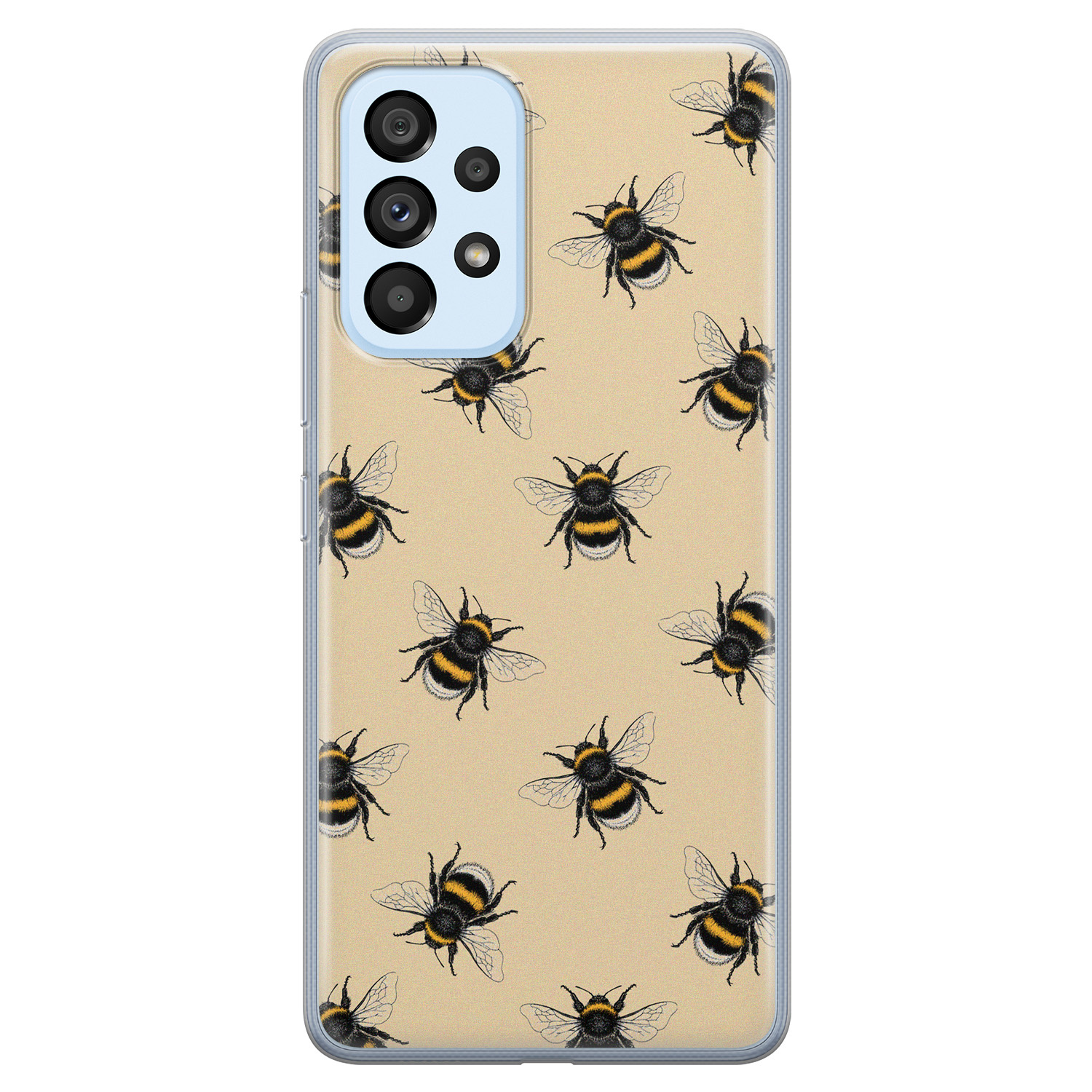 Leuke Telefoonhoesjes Samsung Galaxy A33 siliconen hoesje - Bee happy