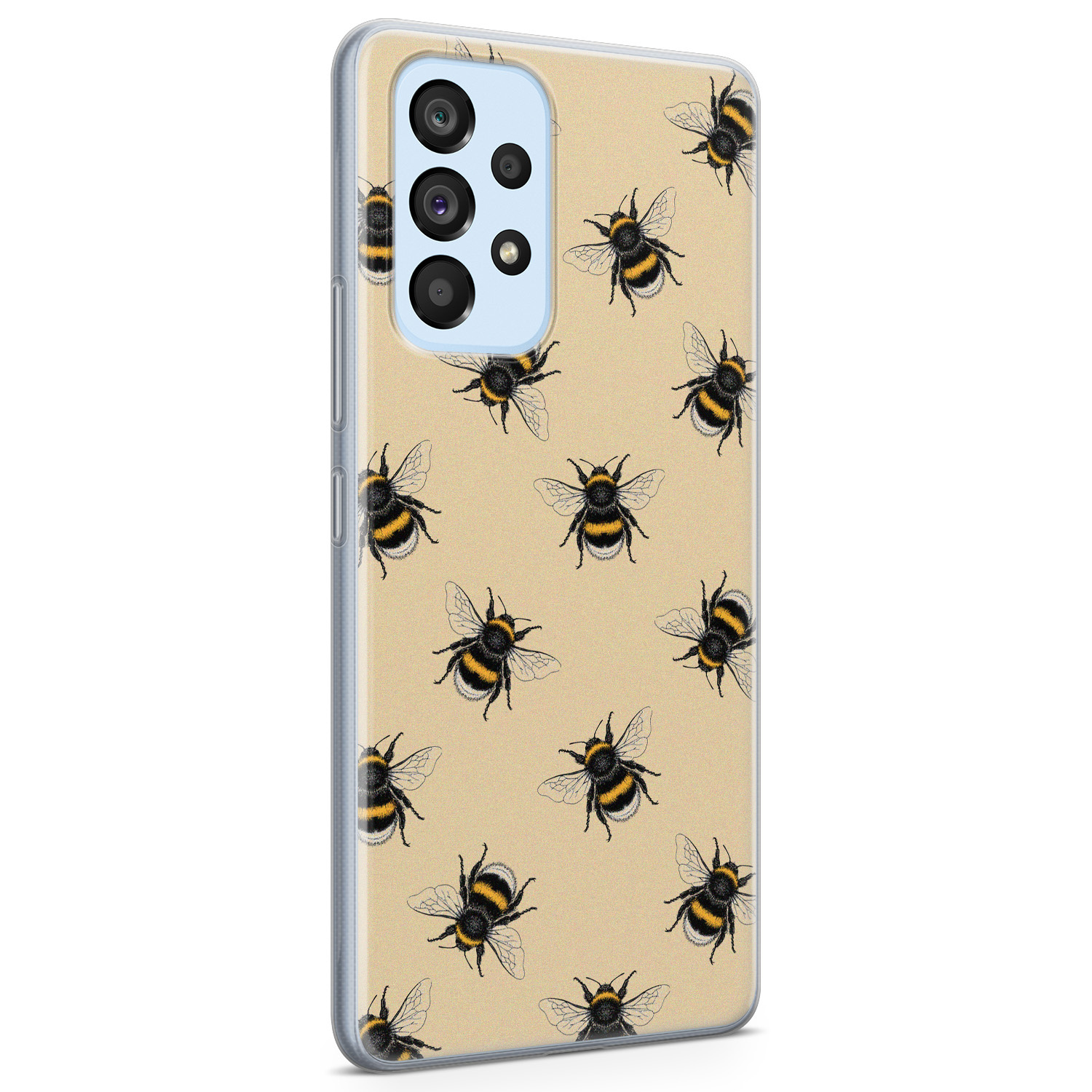 Leuke Telefoonhoesjes Samsung Galaxy A33 siliconen hoesje - Bee happy