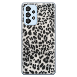 Leuke Telefoonhoesjes Samsung Galaxy A33 siliconen hoesje - Luipaard grijs