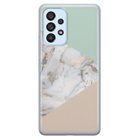 Leuke Telefoonhoesjes Samsung Galaxy A33 siliconen hoesje - Marmer pastel mix