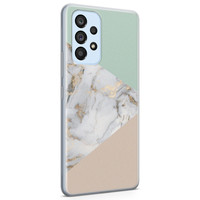 Leuke Telefoonhoesjes Samsung Galaxy A33 siliconen hoesje - Marmer pastel mix