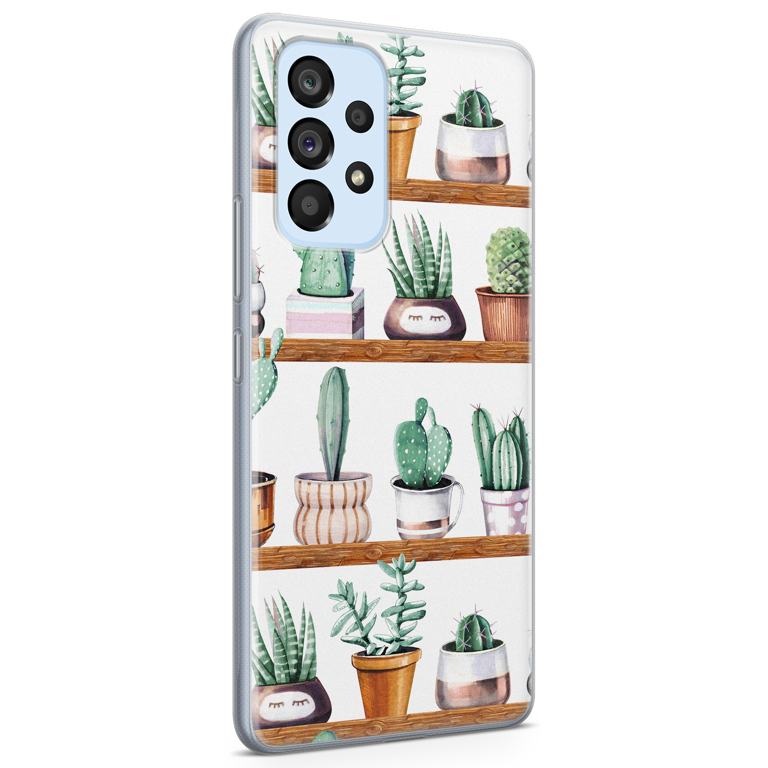 Leuke Telefoonhoesjes Samsung Galaxy A33 siliconen hoesje - Cactus