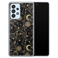 Leuke Telefoonhoesjes Samsung Galaxy A33 siliconen hoesje - Sun, moon, stars