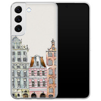 Leuke Telefoonhoesjes Samsung Galaxy S22 siliconen hoesje - Grachtenpandjes