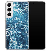 Leuke Telefoonhoesjes Samsung Galaxy S22 siliconen hoesje - Ocean blue