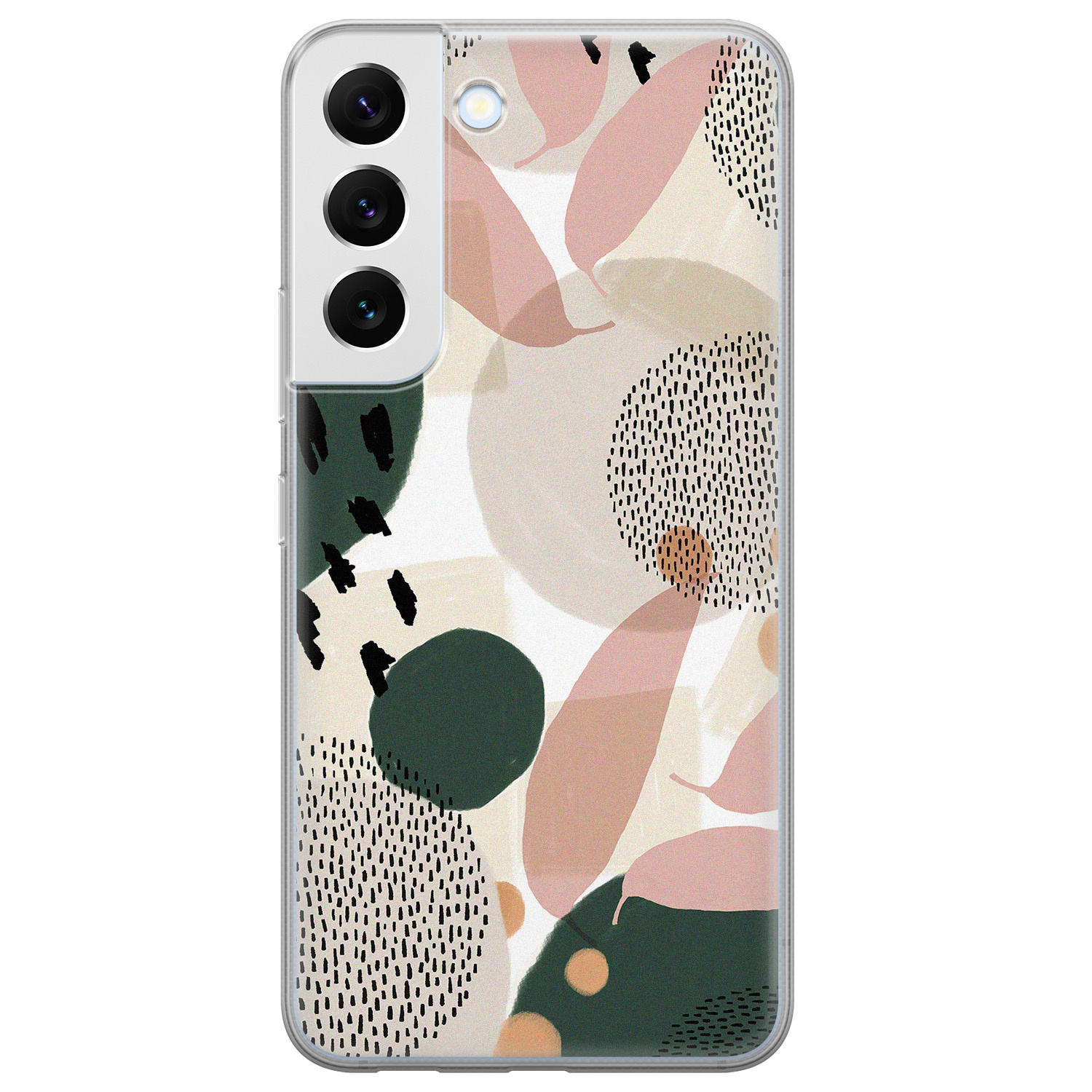 Leuke Telefoonhoesjes Samsung Galaxy S22 siliconen hoesje - Abstract print