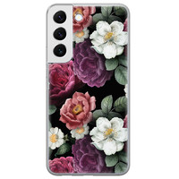 Leuke Telefoonhoesjes Samsung Galaxy S22 siliconen hoesje - Bloemenliefde