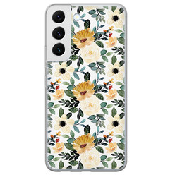 Leuke Telefoonhoesjes Samsung Galaxy S22 siliconen hoesje - Lovely flower