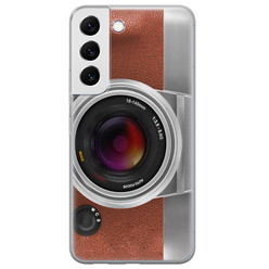 Leuke Telefoonhoesjes Samsung Galaxy S22 siliconen hoesje - Vintage camera